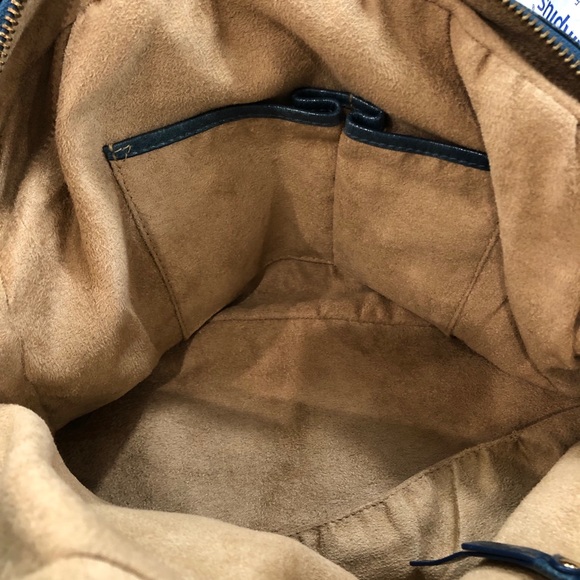 Charles David Turquoise Patent Leather Satchel - Picture 5 of 7